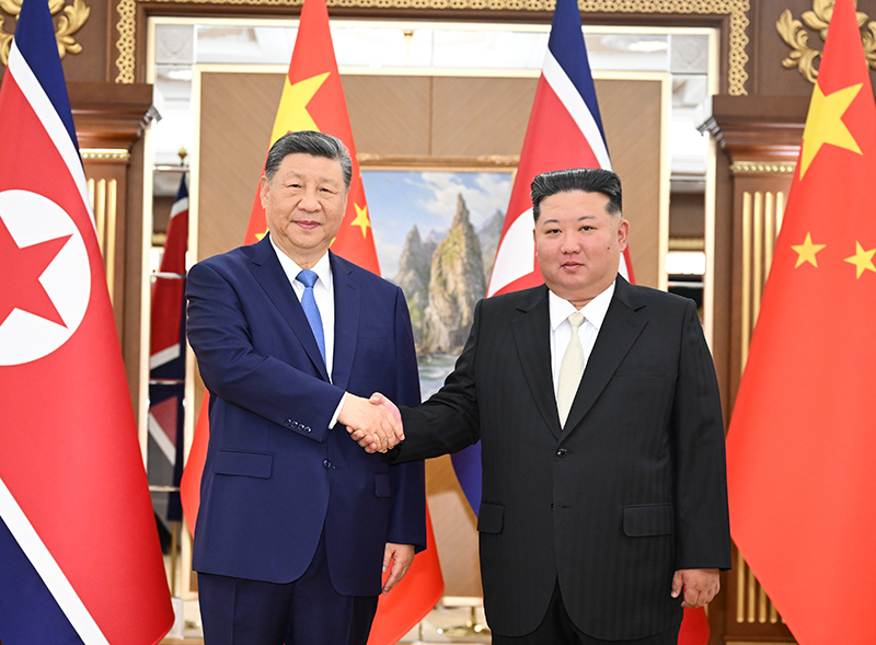 习近平同金正恩举行会谈「相关图片」