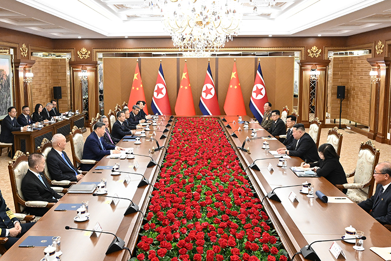 习近平同金正恩举行会谈「相关图片」